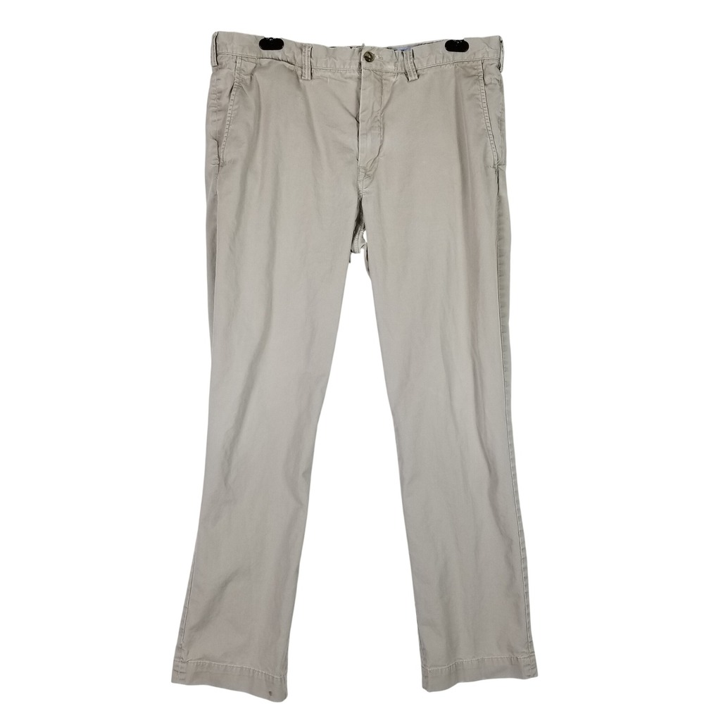 Polo Ralph Lauren Chinos Mens 36x32 Khaki Tan Stretch Straight Fit Pants